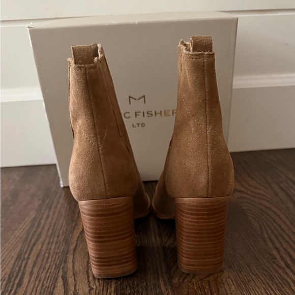 Marc Fisher Women's Brown Suede Ankle Booties - Picture 3 of 6
